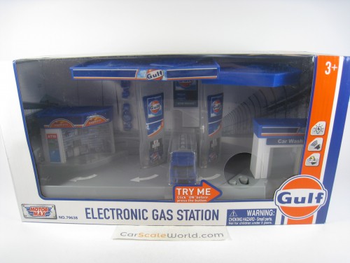 ELECTRONIC GAS STATION GULF FOR 1/64 MOTORMAX 