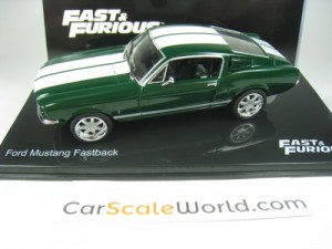 FORD MUSTANG FASTBACK FAST AND FURIOUS 1/43 IXO ALTAYA (GREEN)