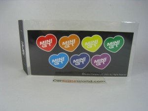 SET STICKERS COLORFUL HEARTS MINI GT (FULL SIZE 7,3x16CM)