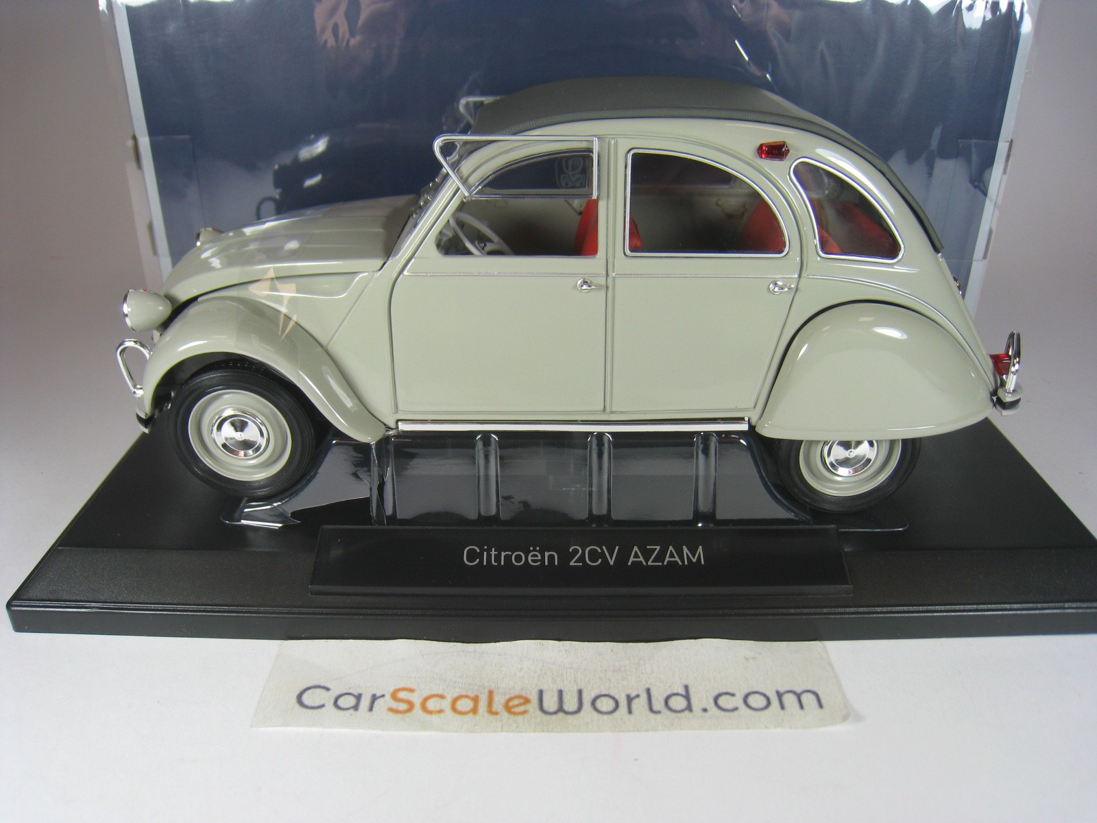 Voiture Miniature Citroen 2CV AZAM 1966 Gris Rose 1/18 - 181430 NOREV