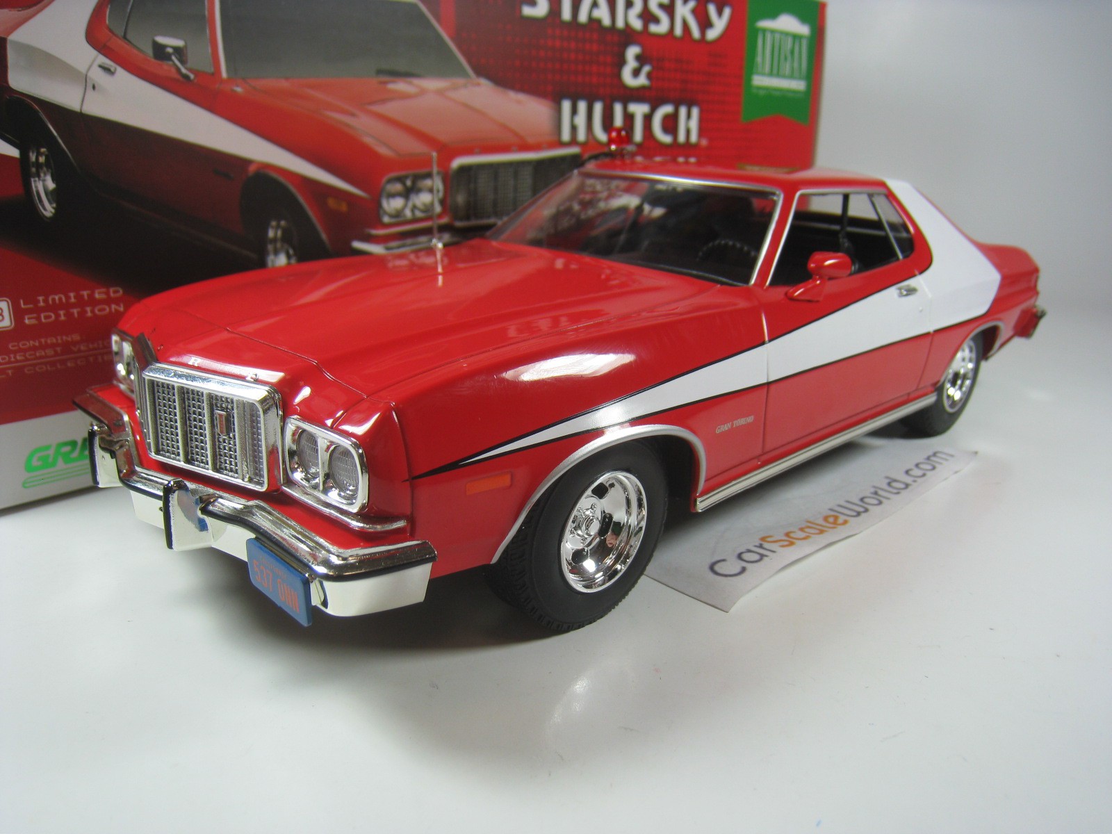 STARSKY HUTCH Serie TV Modello Auto FORD GRAN TORINO 1//18 DieCast MODEL CAR