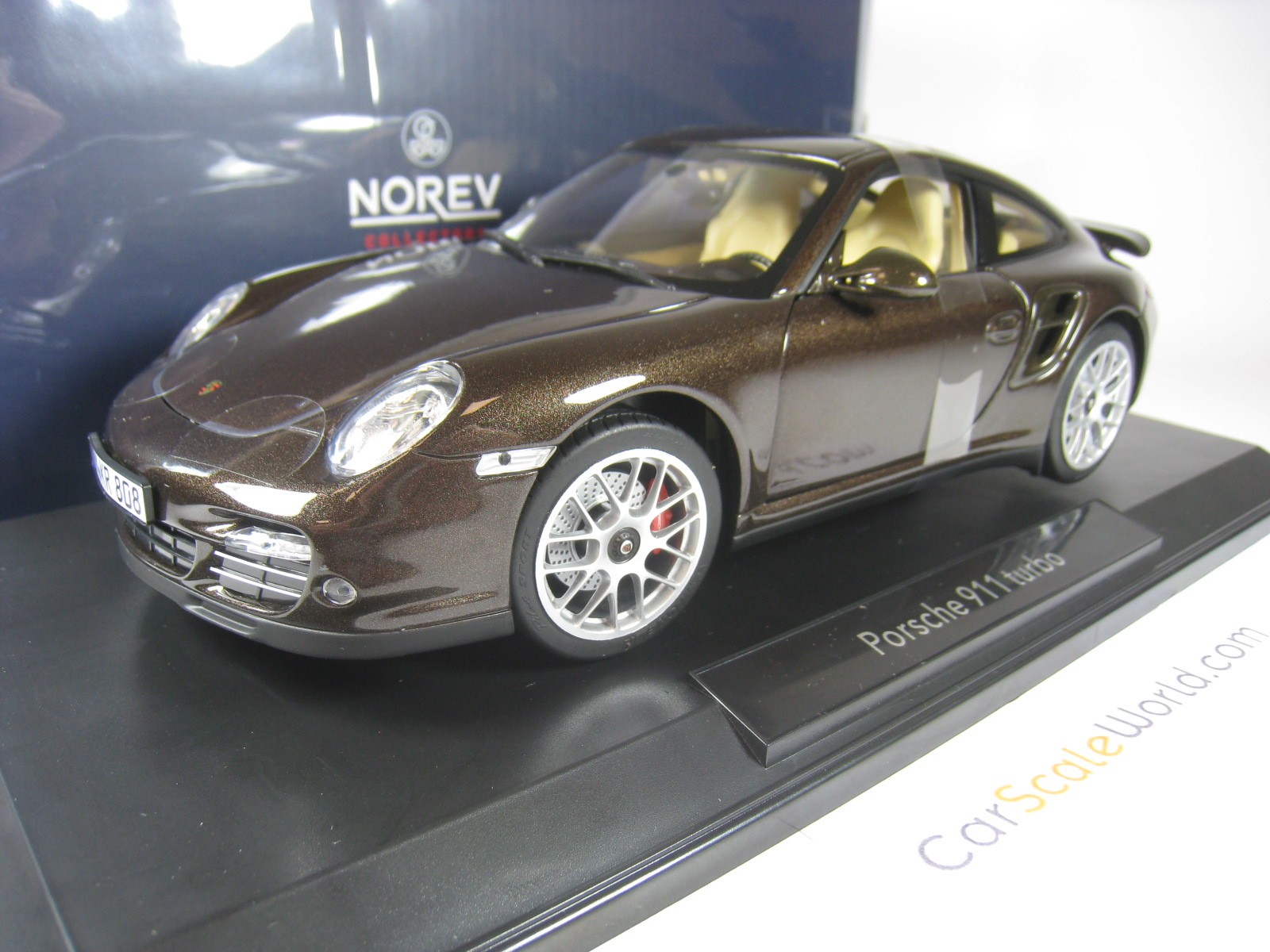 Norev 1/18 Porsche 911 Turbo 2010 Metal Diecast Modelo Coche Juguetes Regalos Collection