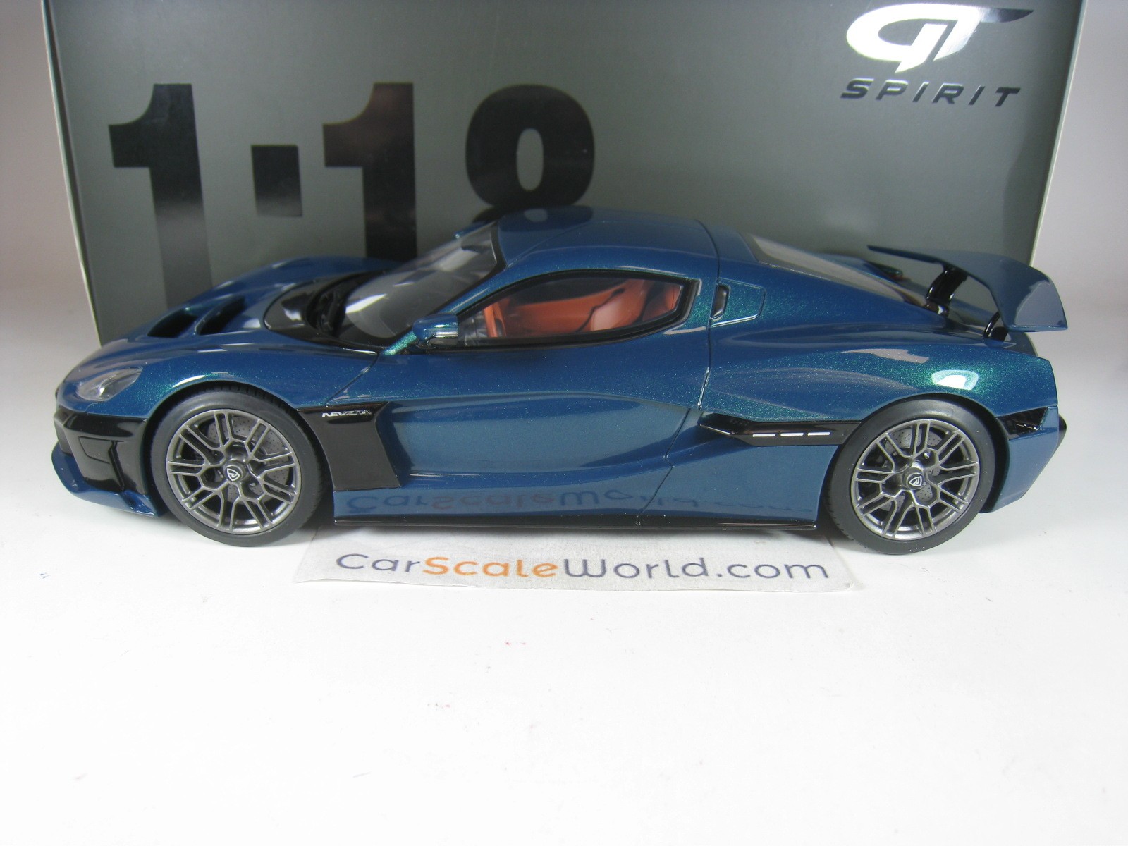 2021 Rimac Nevera Blue Metallic 1/18 Model Car By Gt Spirit : Target
