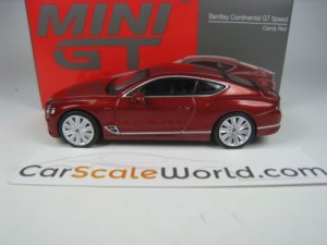 BENTLEY CONTINENTAL GT SPEED 1/64 MINI GT (CANDY RED)
