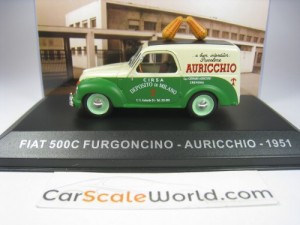FIAT 500C FURGONCINO AURICCHIO 1951 1/43 IXO DEAGOSTINI