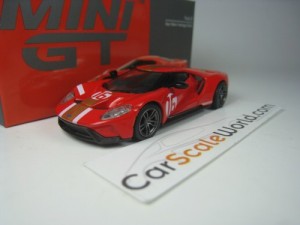 FORD GT ALAN MANN HERITAGE EDITION 1/64 MINI GT (RED)