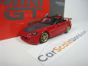 HONDA S2000 MUGEN (LHD) 1/64 MINI GT (NEW FORMULA RED)