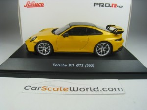 PORSCHE 911 GT3 (992) 2021 1/43 SCHUCO PRO R (SIGNAL YELLOW)