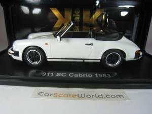 PORSCHE 911 SC CABRIO (930) 1983 1/18 KK SCALE (WHITE)